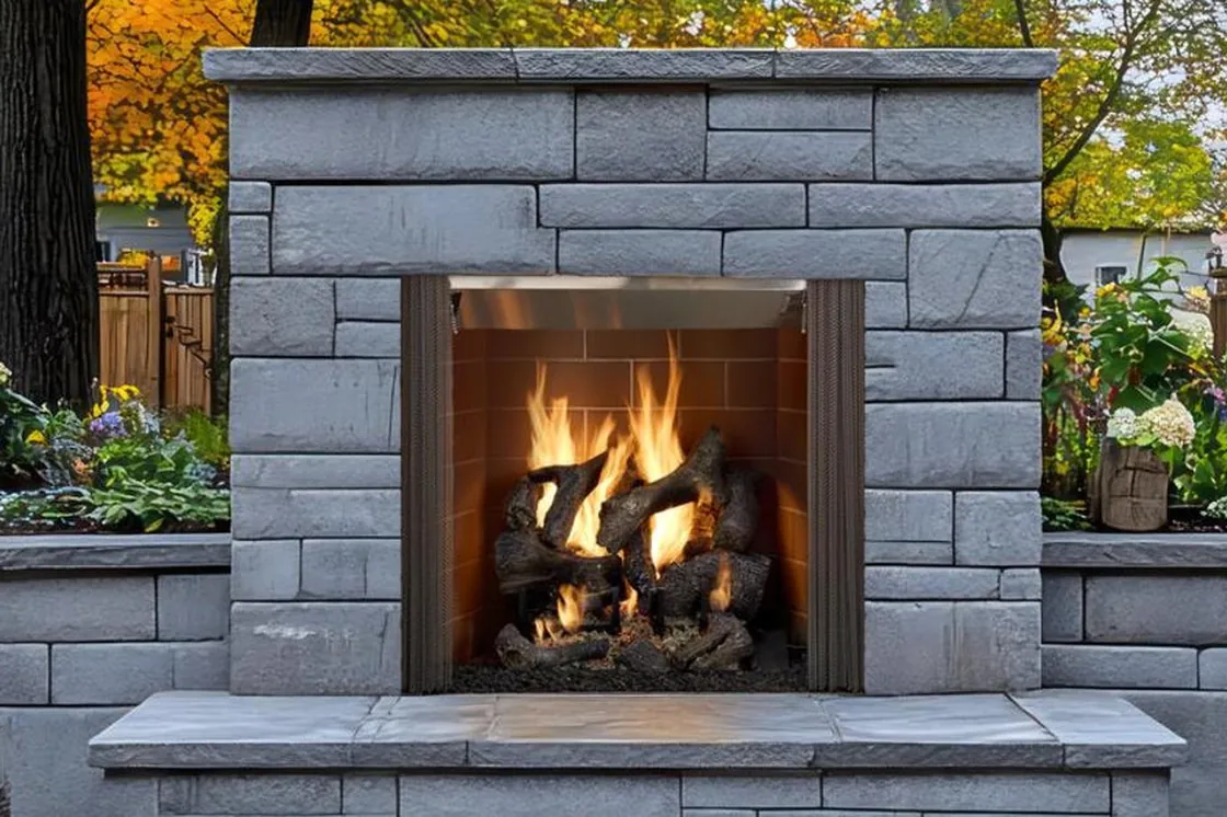 Heat & Glo Castlewood 42 outdoor fireplace